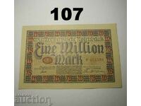 Wurttembergische Notenbank 1 million mark 1923 UNC Германия