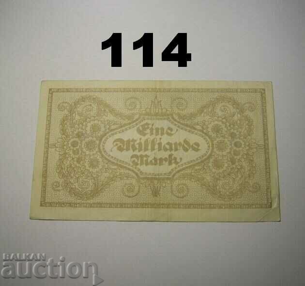 Karlsruhe 1 milliarde mark 1923 VF Germany with price 8.00 BGN | € 4.09 Karlsruhe 1 milliarde mark 1923 VF Germany with price 8.00 BGN | € 4.09