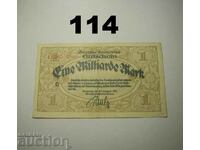 Karlsruhe 1 milliarde mark 1923 VF Германия