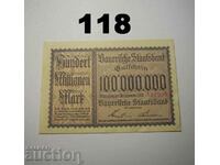 Munchen Staatsbank μάρκα 100 εκατομμυρίων 1923 XF