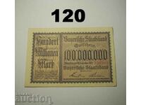 Munchen Staatsbank 100 million marks 1923