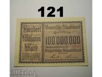 Munchen Staatsbank 100 εκατομμύρια μάρκο 1923 AUNC