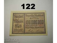 Munchen Staatsbank 100 millionen mark 1923 AU/UNC