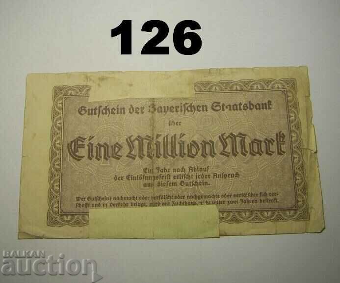 1 million mark 1923 Staatsbank Munchen with price 2.00 BGN | € 1.02 1 million mark 1923 Staatsbank Munchen with price 2.00 BGN | € 1.02