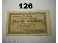 1 milion de mărci 1923 Staatsbank Munchen