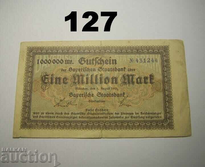 1 million mark 1923 Staatsbank Munchen