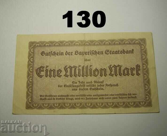 1 million mark 1923 Staatsbank Munchen with price 4.00 BGN | € 2.05