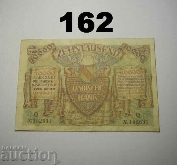 Baden 10000 marks 1923 Badische Bank