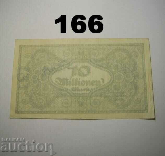 Karlsruhe 10 million marks 1923 with price 6.00 BGN | € 3.07