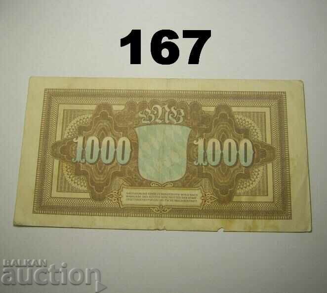 Munich 1000 marks 1922 Bayerische Notenbank with price 4.00 BGN | € 2.05 Munich 1000 marks 1922 Bayerische Notenbank with price 4.00 BGN | € 2.05