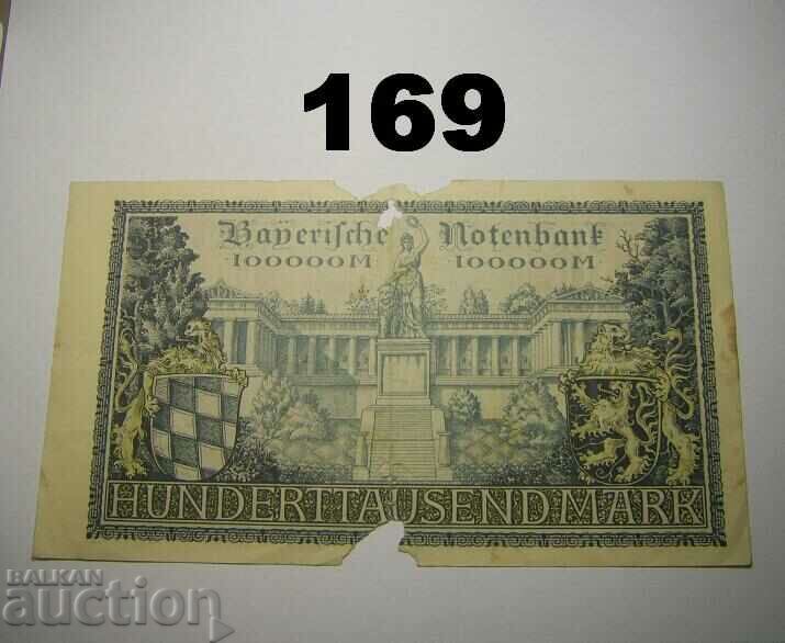 Μόναχο 100000 μάρκα 1923 Bayerische Notenbank με τιμή 2.00 BGN | € 1.02 Μόναχο 100000 μάρκα 1923 Bayerische Notenbank με τιμή 2.00 BGN | € 1.02