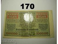 Munich 100000 marks 1923 Bayerische Notenbank