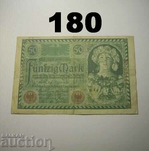 Berlin 50 mark 1920 Germania