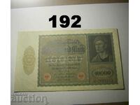 Berlin 10000 mark 1922 VF+ P71 Germania