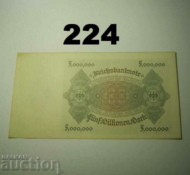 Berlin 5 million mark 1923 AU/UNC Germany with price 40.00 BGN | € 20.45