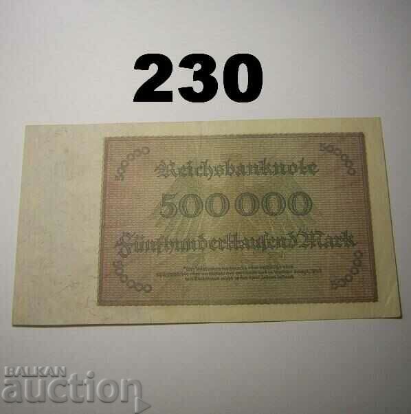 Berlin 500000 mark 1923 VF+ Germany with price 8.00 BGN | € 4.09 Berlin 500000 mark 1923 VF+ Germany with price 8.00 BGN | € 4.09