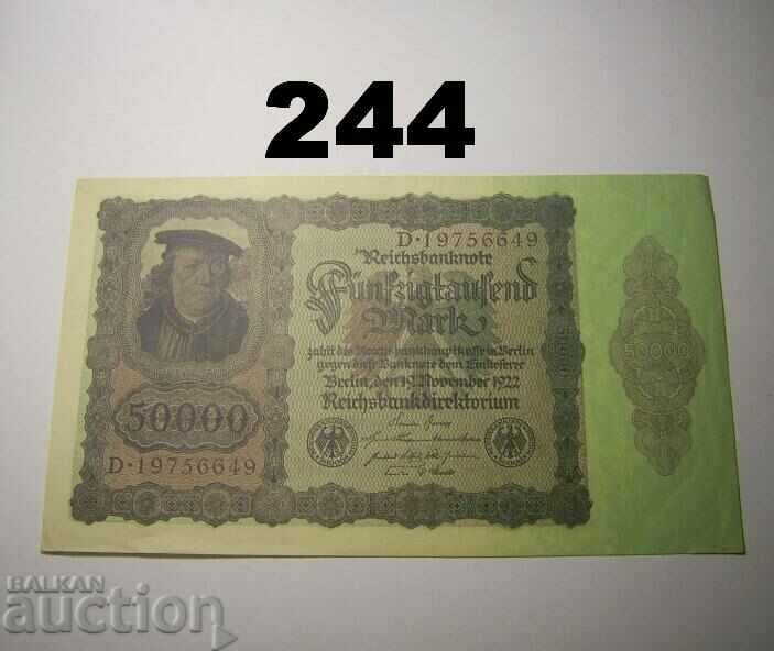 Berlin 50000 mark 1922 XF+ Germany