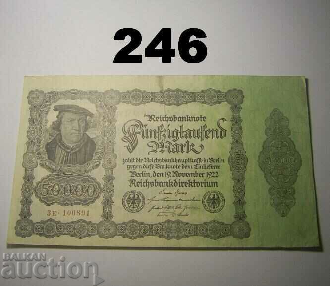 Berlin 50000 mark 1922 XF Germany