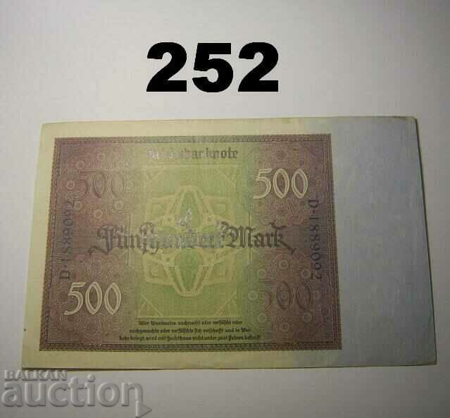 Berlin 500 mark 1922 XF Germany with price 20.00 BGN | € 10.23 Berlin 500 mark 1922 XF Germany with price 20.00 BGN | € 10.23