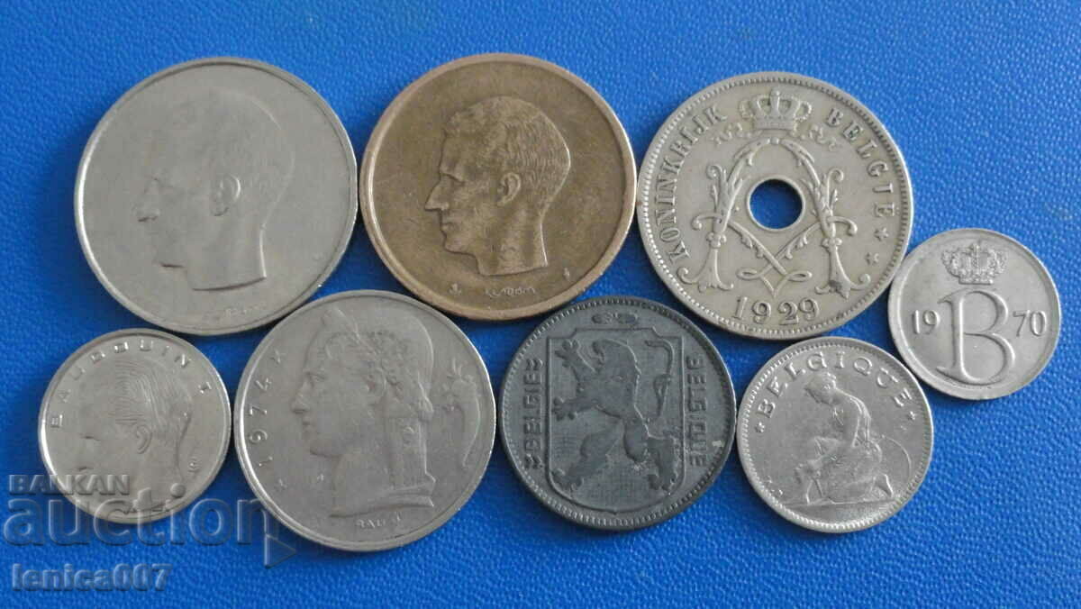 Belgium - Coins (8 pieces) with price 5.80 BGN | € 2.97 Belgium - Coins (8 pieces) with price 5.80 BGN | € 2.97