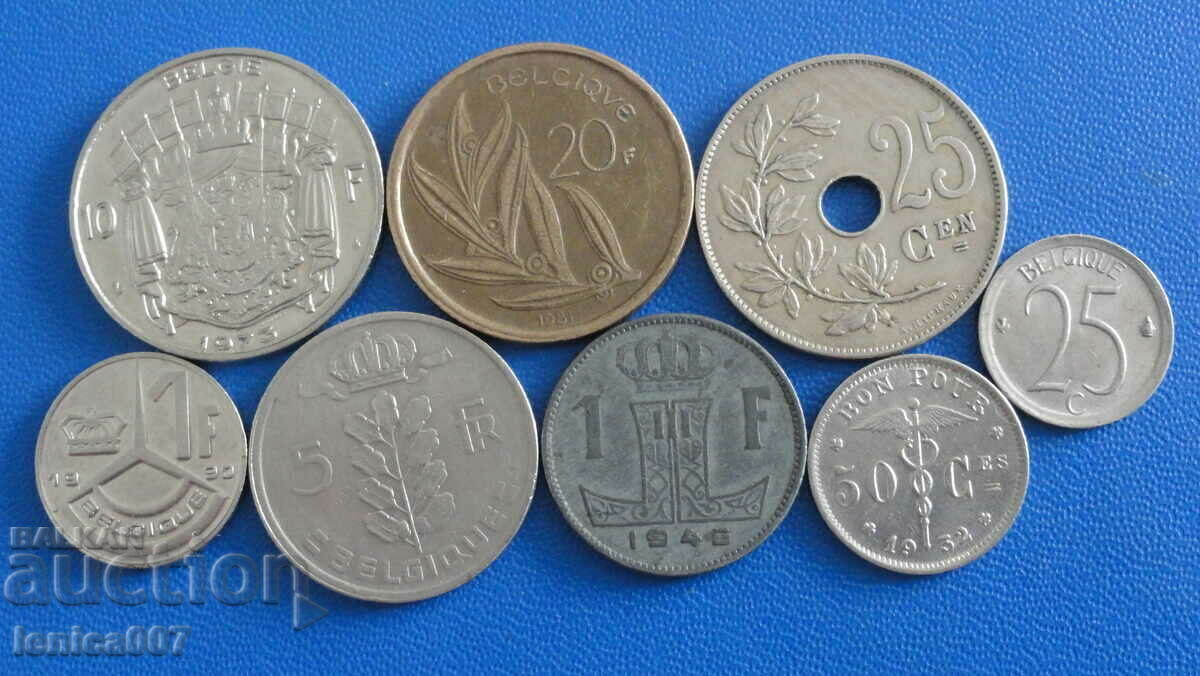 Belgium - Coins (8 pieces) - 5 Belgium - Coins (8 pieces) - 5