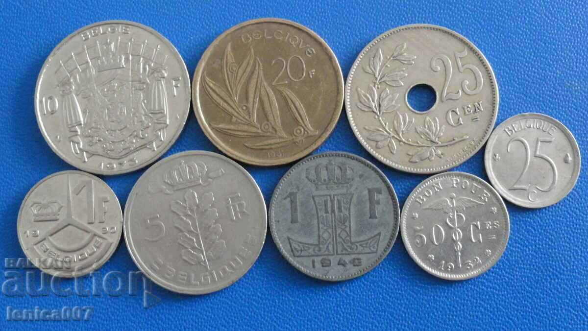Belgium - Coins (8 pieces) Belgium - Coins (8 pieces)
