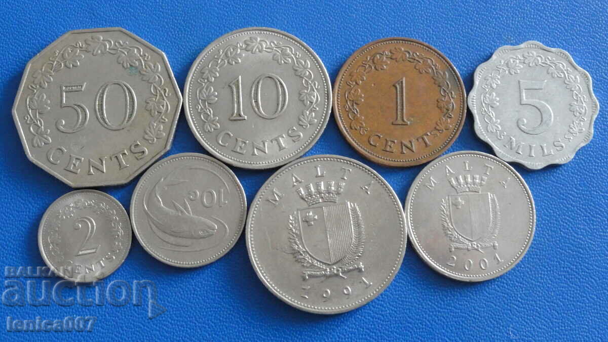 Малта - Монети (8 броя) с цена € 6.70 | 13.10 лв.