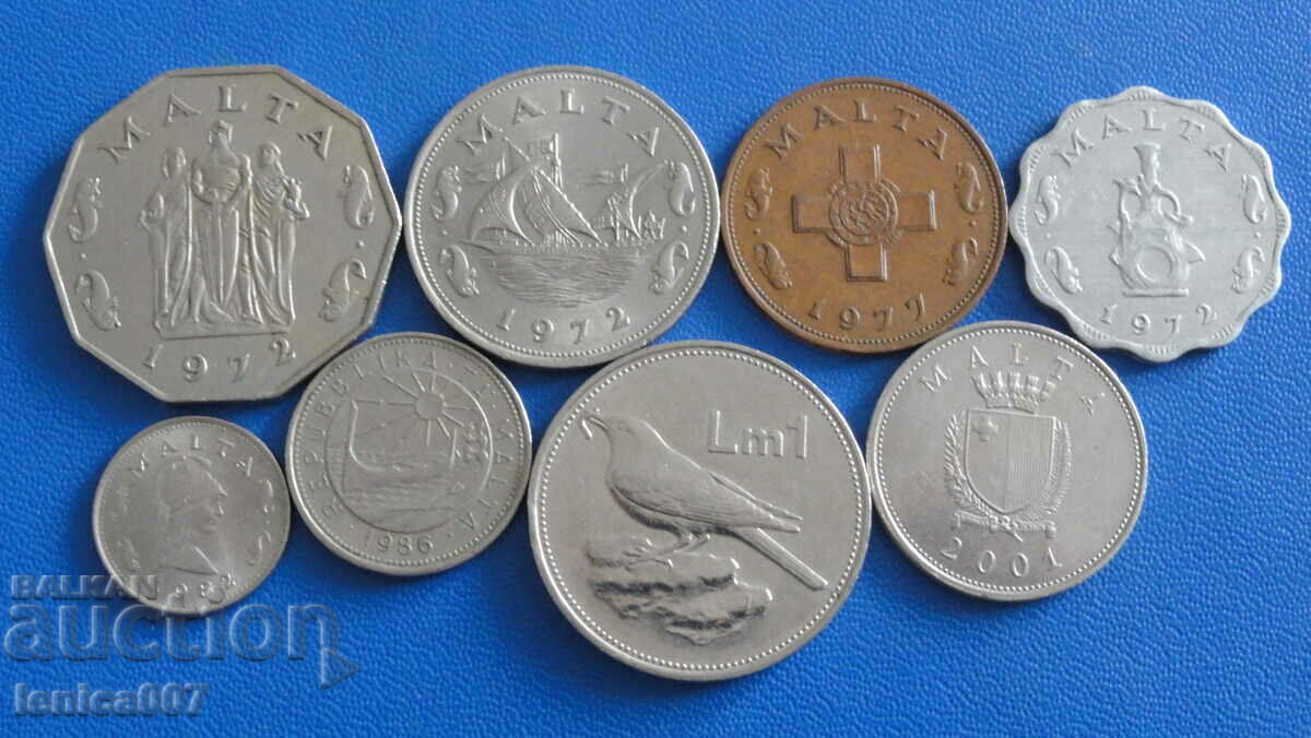 Auction Malta - Coins (8 pieces) Auction Malta - Coins (8 pieces)