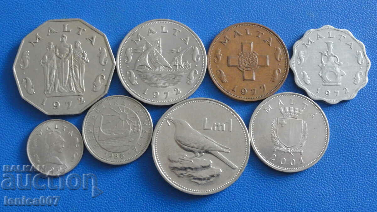 Malta - Coins (8 pieces) - 5 Malta - Coins (8 pieces) - 5
