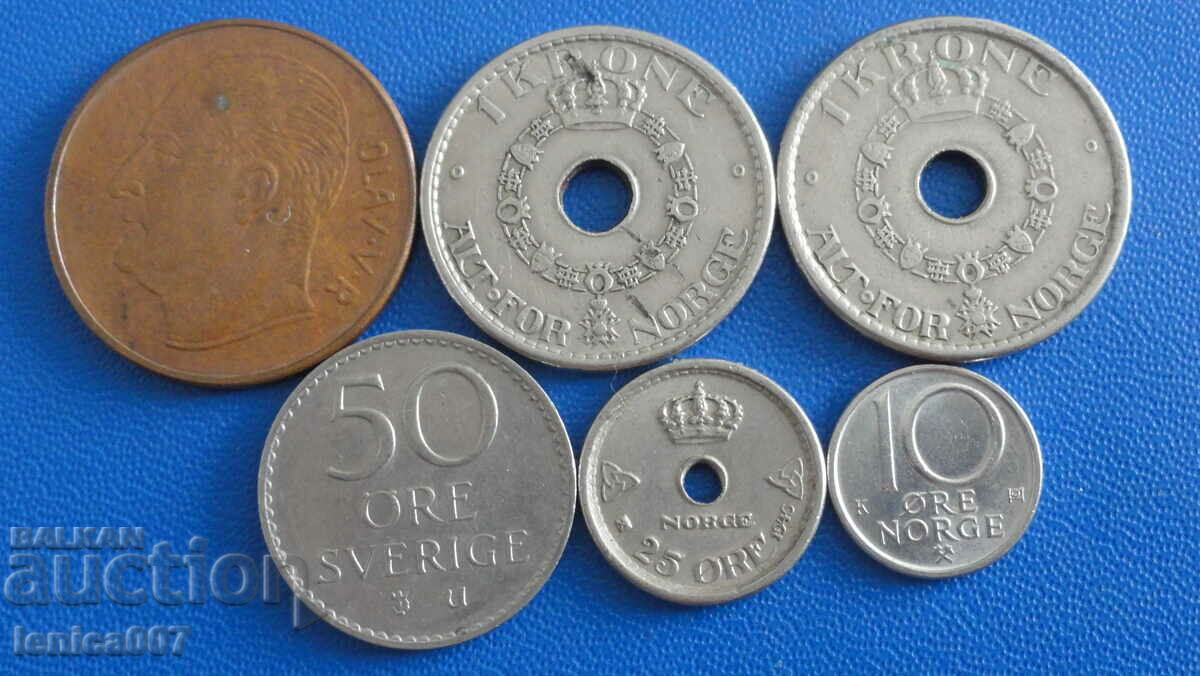 Norway - Coins (6 pieces) with price 5.60 BGN | € 2.86 Norway - Coins (6 pieces) with price 5.60 BGN | € 2.86