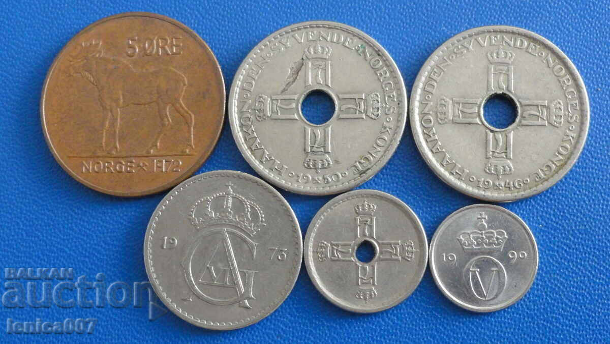 Norway - Coins (6 pieces) - 5 Norway - Coins (6 pieces) - 5
