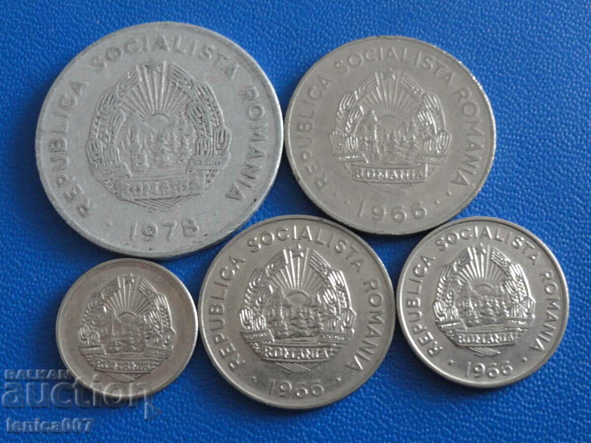 Romania - Coins (5 pieces) with price 1.60 BGN | € 0.82