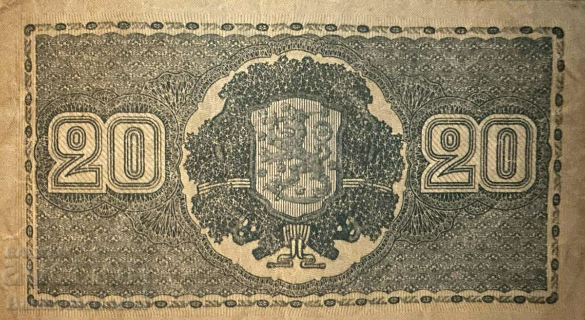 Finland 5 Markkaa 1945 Pick 77a Ref 3521 with price 25.00 BGN | € 12.78