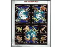 Guinea 1993 Dinosaurs arranged special small sheet, stamp