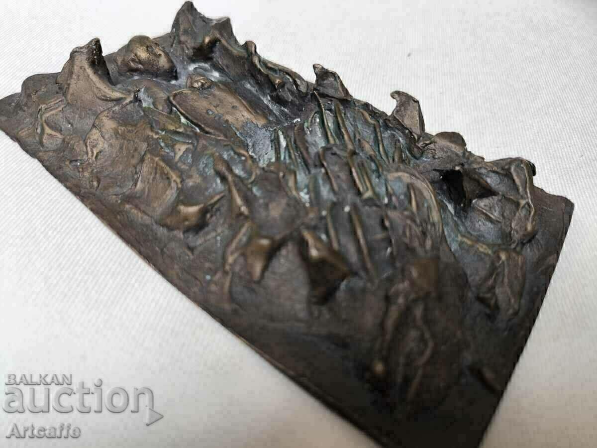 Auction  Bronze relief