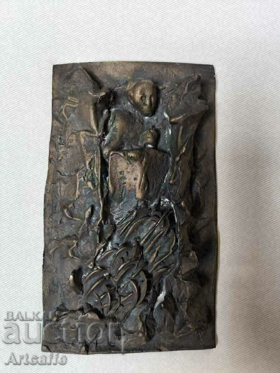 Bronze relief