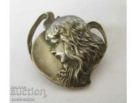 Old ladies brooch Art Nouveau Art Nouveau jewelry