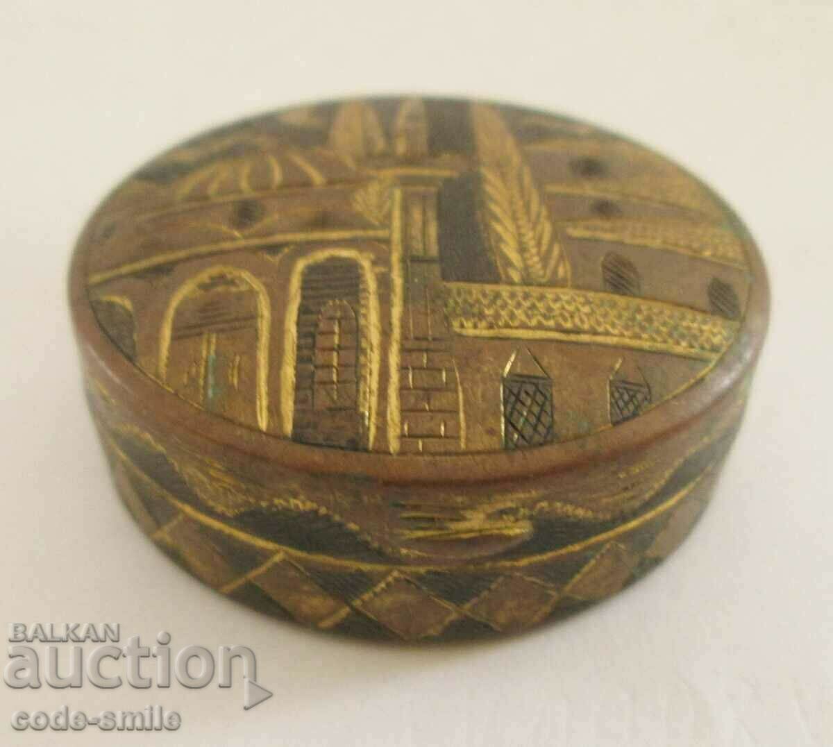 Παλιό τούρκικο κουτί με χαραγμένο τζαμί χειροποίητο - 7 Παλιό τούρκικο κουτί με χαραγμένο τζαμί χειροποίητο - 7