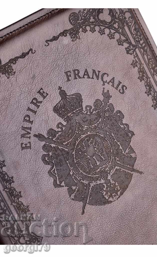 Πολυτελές συνδετικό γνήσιο δέρμα French Empire με τιμή 160.00 BGN | € 81.81 Πολυτελές συνδετικό γνήσιο δέρμα French Empire με τιμή 160.00 BGN | € 81.81