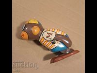 Old YONE Japan mechanical wind up tin toy