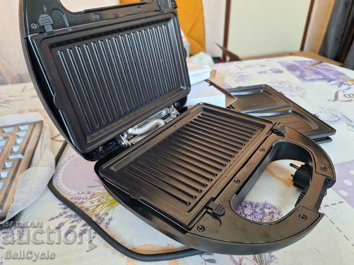 Delivery of ✅ BRAND NEW 3 in 1 TOASTER, WAFFLE and Grill Unold Onyx - 1000W❗