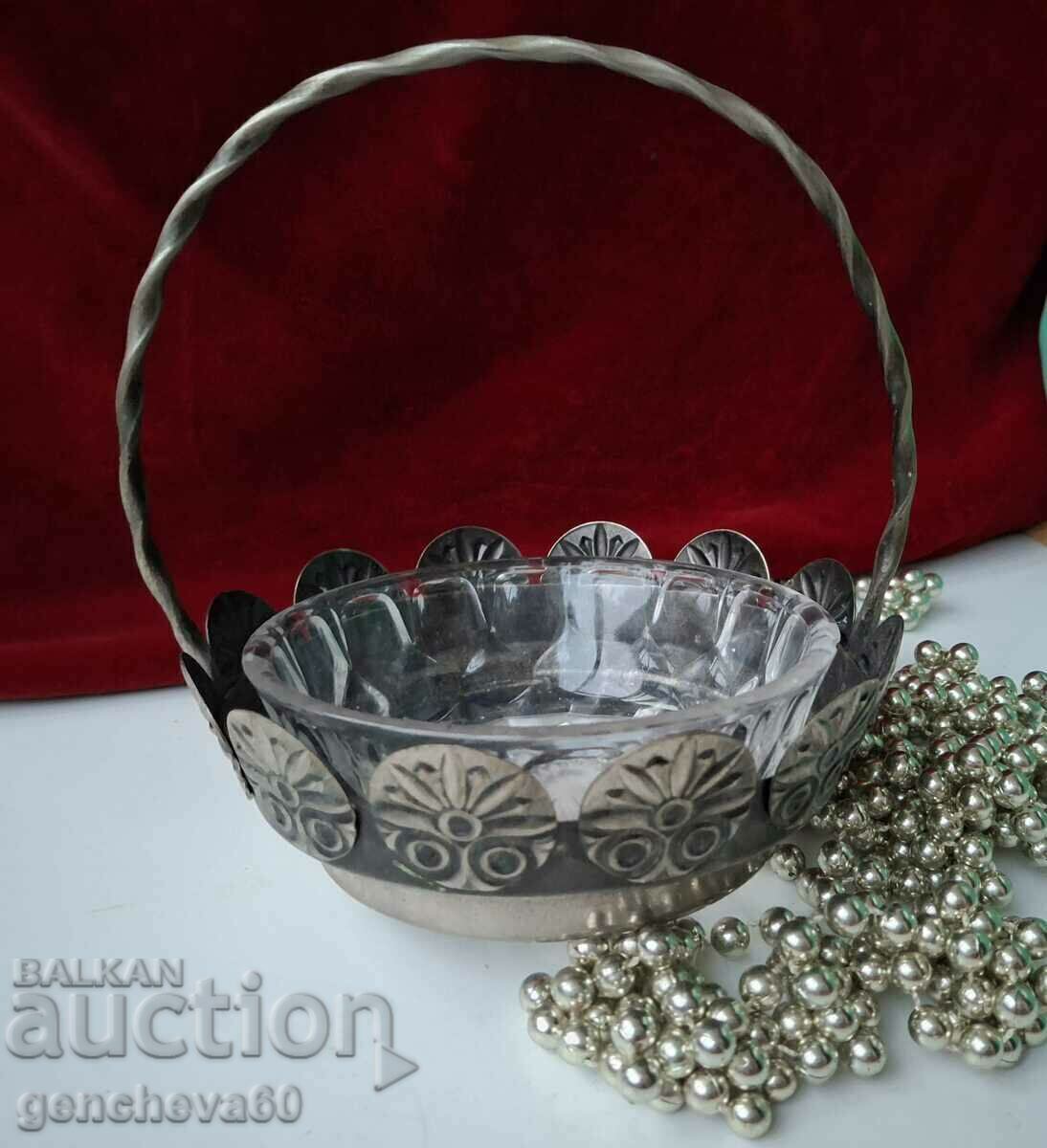 Old Russian sugar bowl made of melchior - 6