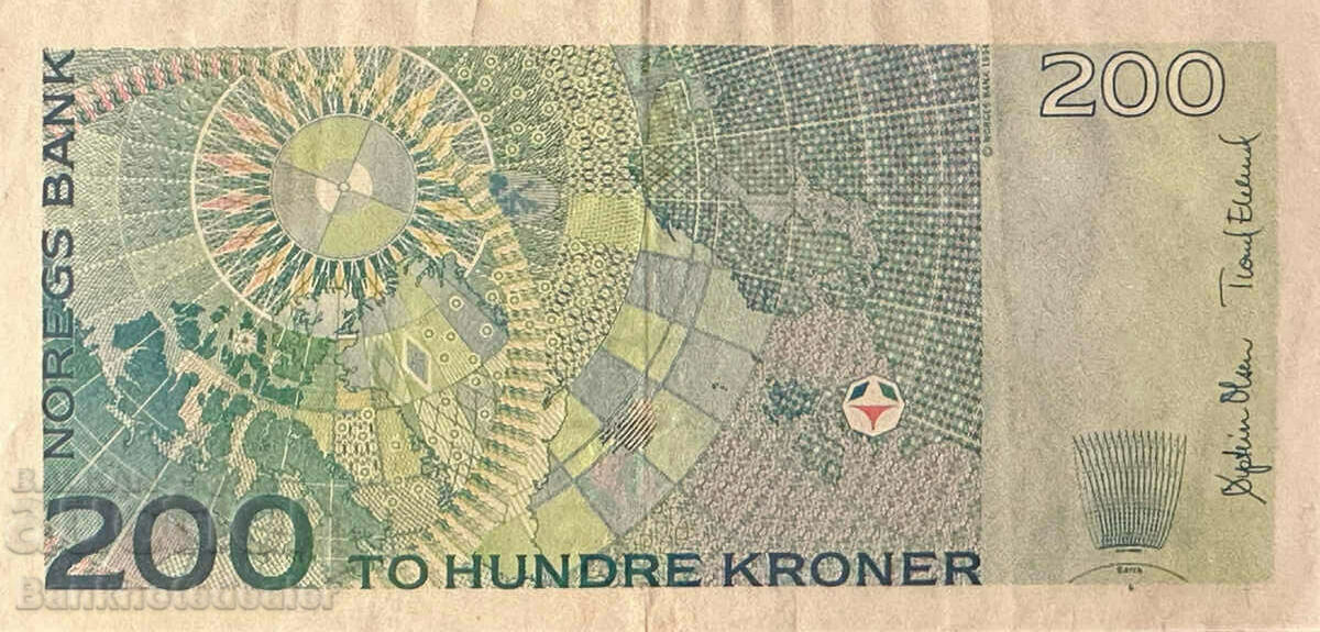 Norway 200 Kroner 2013 Pick 50f Ref 2013