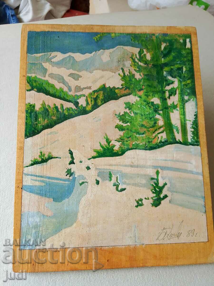 Auction Oil painting signed Auction Oil painting signed