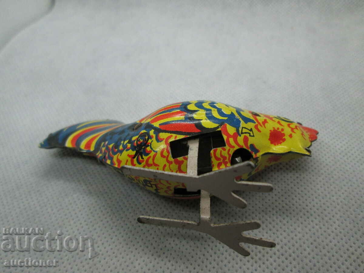 RARE OLD METAL - SOC. TOY WITH MECHANISM, ROOSTER - 5 RARE OLD METAL - SOC. TOY WITH MECHANISM, ROOSTER - 5