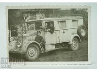 1940 Φωτογραφία VSV Military Ambulance Truck Vrachanski Αριθμός