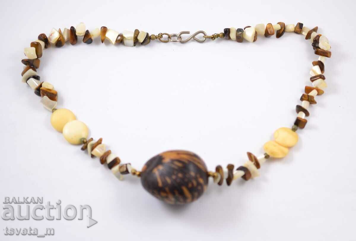 Auction Women's necklace, necklace, handmade, natural stones Auction Women's necklace, necklace, handmade, natural stones