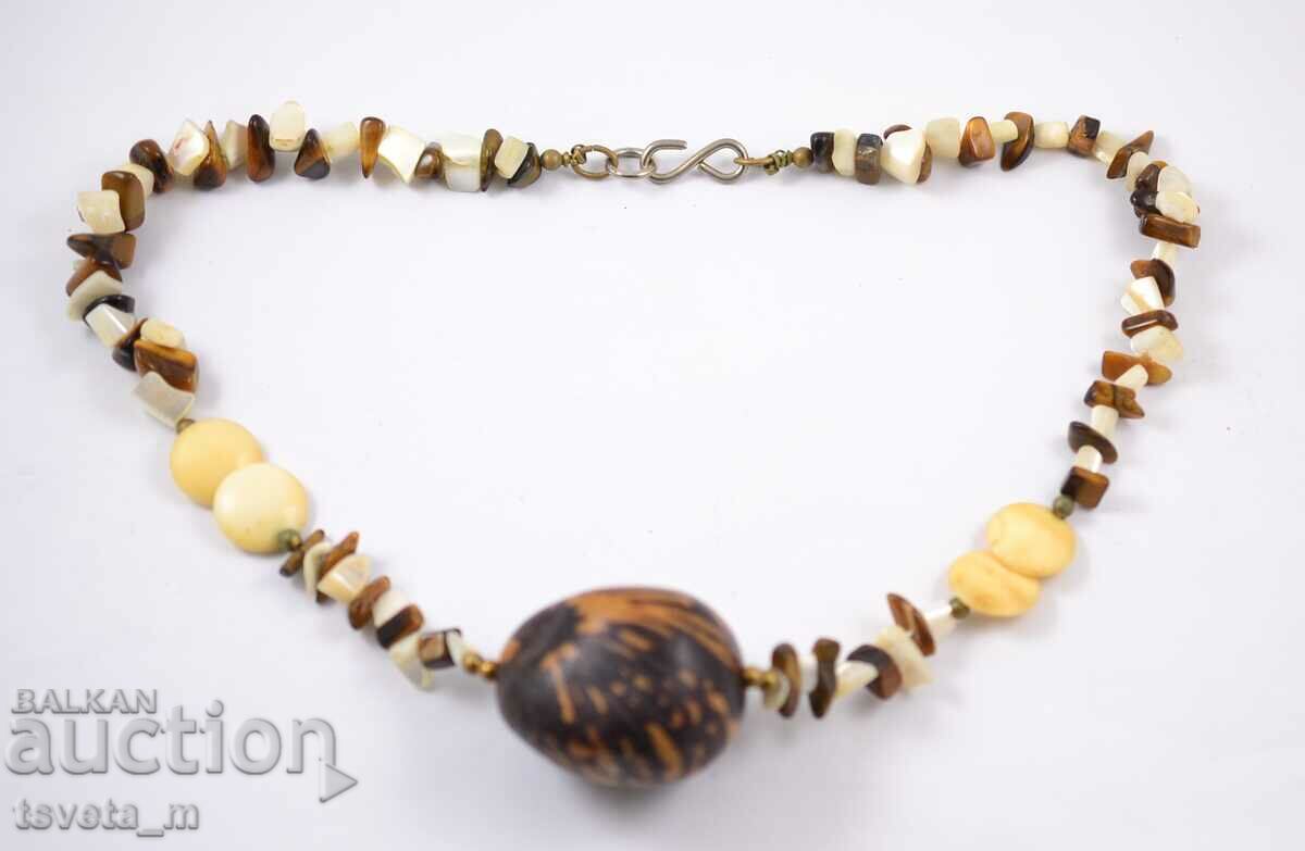 Women's necklace, necklace, handmade, natural stones