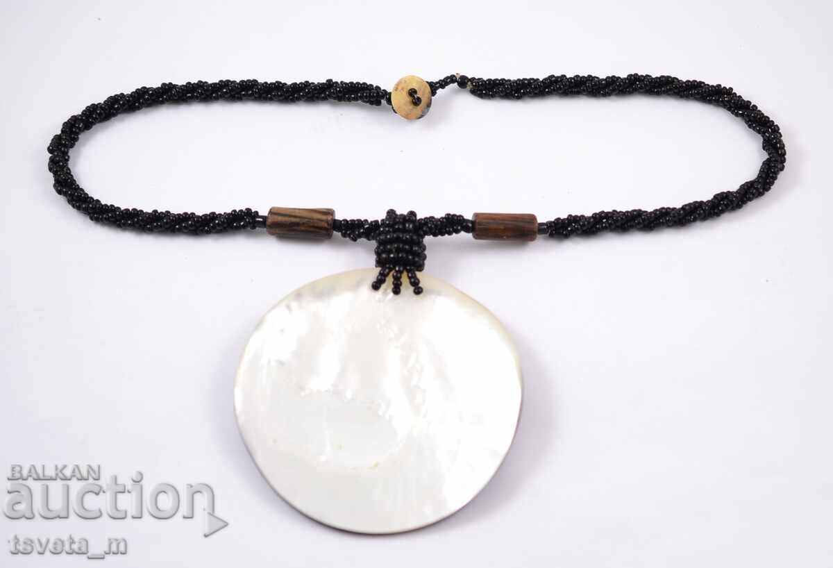Auction Women's necklace, necklace, handmade, mother of pearl Auction Women's necklace, necklace, handmade, mother of pearl