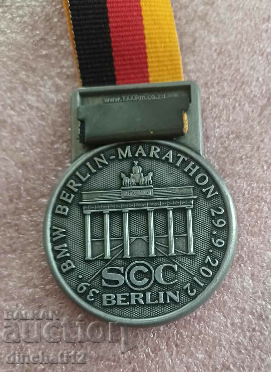 Berlin Marathon BMW Berlin Marathon Medal 2012 with price 50.00 BGN | € 25.56 Berlin Marathon BMW Berlin Marathon Medal 2012 with price 50.00 BGN | € 25.56